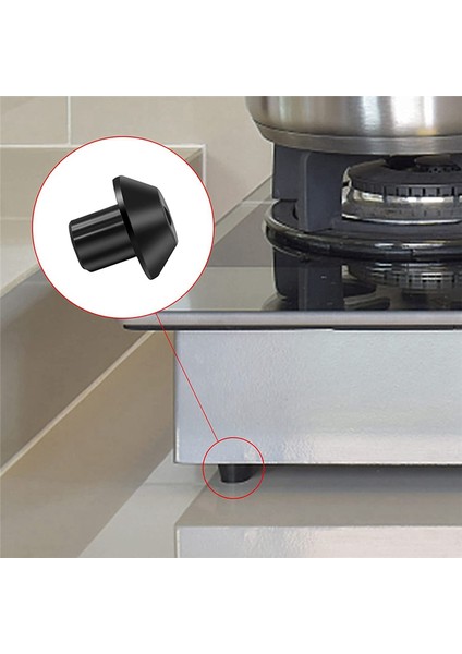 48 Adet Kauçuk Izgara Ayağı Kauçuk Ayak Yedekleri Ge WB2K101 Gazlı Ocak Brülör Izgarası ile Uyumludur WB02T10461'I Değiştirin (Yurt Dışından) modelleri