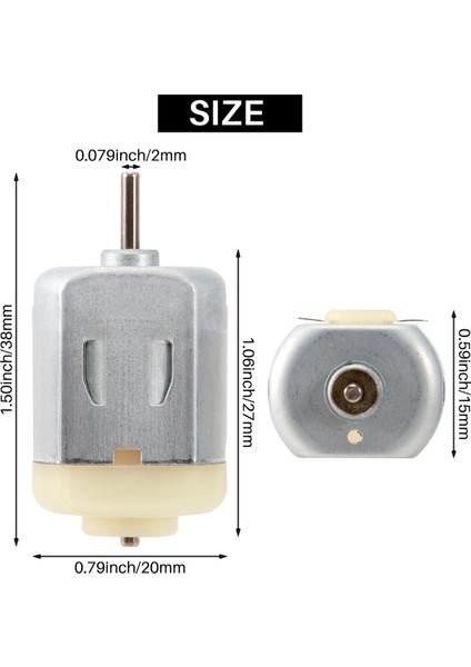 Dc 1,5 V - 3 V Mini Elektrik Motoru 18000 Rpm, Kendin Yap Oyuncak Hobisi (Yurt Dışından)