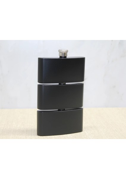 Mdb 3 Katlı Paslanmaz Çelik Matara Siyah Renk