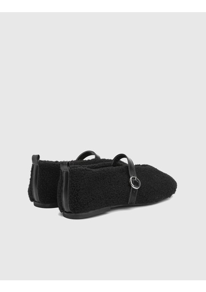 Digor Hakiki Deri Peluş Siyah Kadın Babet fırsatları