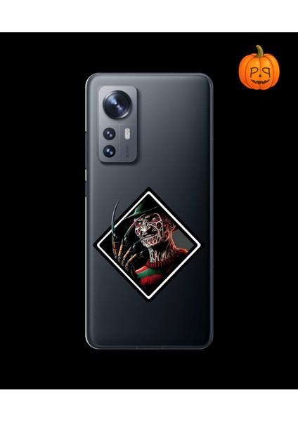 Xiaomi Mi 12 Pro Uyumlu Şeffaf Kılıf Horror 2 Tasarımlı