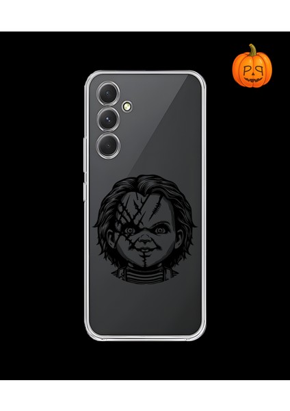 Samsung Galaxy A54 Uyumlu Şeffaf Kılıf Horror 4 Tasarımlı