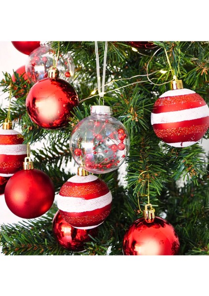 Yılbaşı Ağacı Süsü, Süsleme Seti Kırmızı Rengi 25 Parça fiyatları