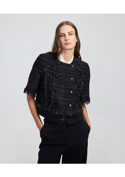 Karma Düğmeli Dokulu Ceket IW6250005091001 fiyatları