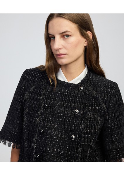 Karma Düğmeli Dokulu Ceket IW6250005091001 modelleri