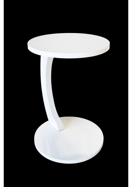 Gizli Tekerlekli C Yan Sehpa Mdf