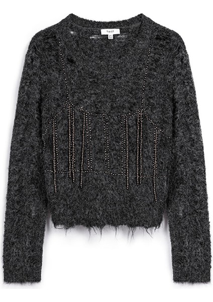 Kontrast Aksesuarlı Kazak TW6250050232036 indirimleri