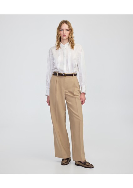 Düğme Aksesuarlı Wide Leg Fit Pantolon IW6250003205027
