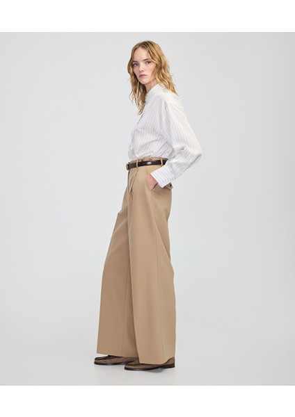 Düğme Aksesuarlı Wide Leg Fit Pantolon IW6250003205027 fiyatları