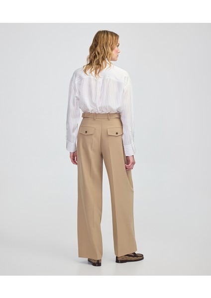 Düğme Aksesuarlı Wide Leg Fit Pantolon IW6250003205027 modelleri