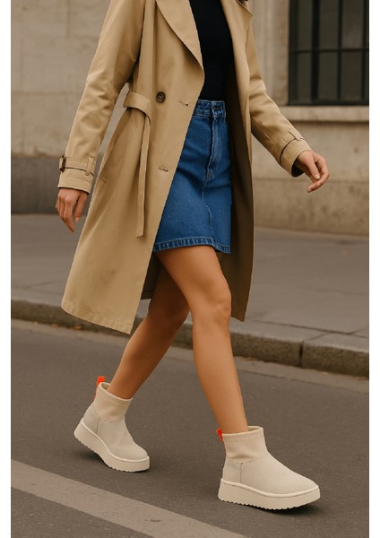 Slavia Bej (4.5 Cm) Içi Kürklü Streçli Günlük Kullanım Bot modelleri