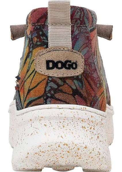 Kadın Vegan Deri Krem Bot - Moths And Butterflies Tasarım indirimleri