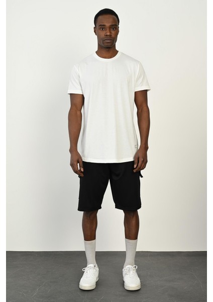 R-4374 Bel Lastikli Kargo Cep Dalgıç Şort