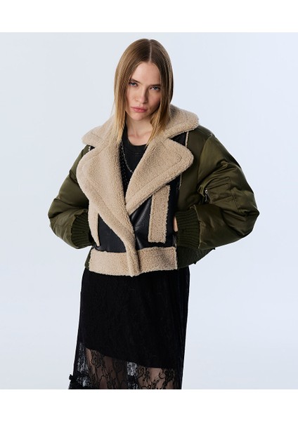 Kumaş Mıx Geniş Yaka Mont TW6250012034001 fiyatları