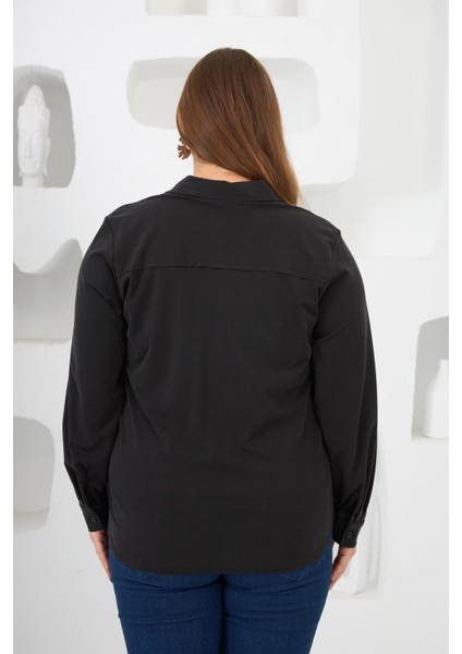 Büyük Beden Gömlek Siyah fırsatları
