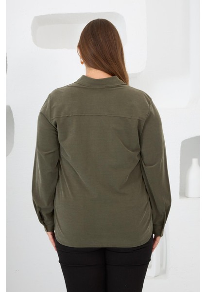 Büyük Beden Gömlek Haki fırsatları