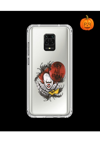 Xiaomi Redmi Note 9 Pro Uyumlu Şeffaf Kılıf Horror 1 Tasarımlı