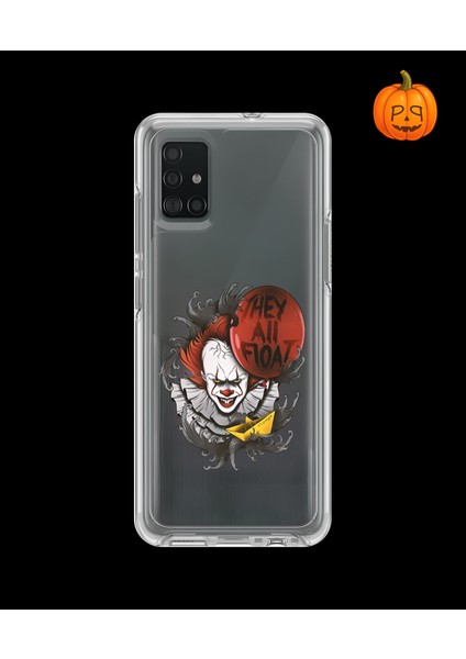 Samsung Galaxy A71 Uyumlu Şeffaf Kılıf Horror 1 Tasarımlı