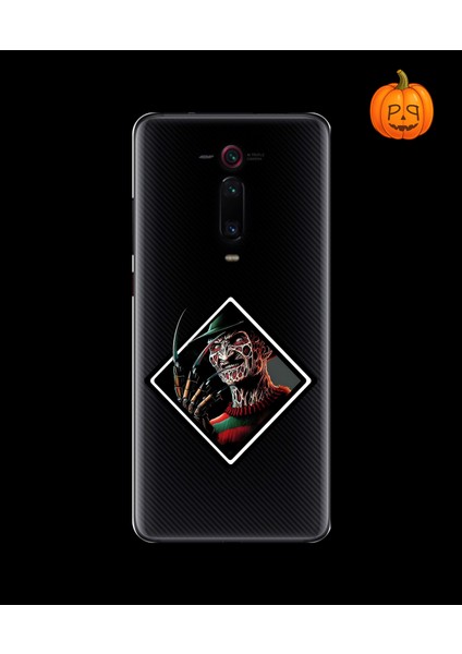 Xiaomi Mi 9t Uyumlu Şeffaf Kılıf Horror 2 Tasarımlı