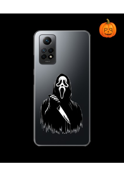 Xiaomi Redmi Note 12 Pro Uyumlu Şeffaf Kılıf Horror 3 Tasarımlı