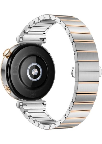 Huawei Watch Gt 6 41 mm ile Uyumlu 18 mm Renk Detaylı Paslanmaz Çelik Saat Kordonu fiyatları