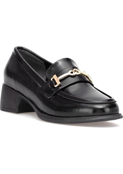 Elit PM161 K1063 Kadın Rugan Klasik Topuklu Ayakkabı Siyah fiyatları