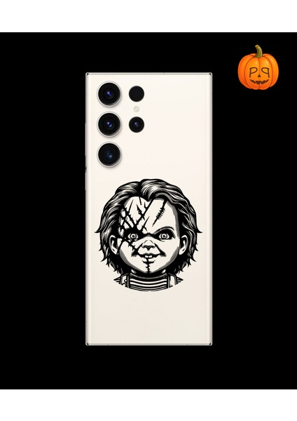 Samsung Galaxy S23 Ultra Uyumlu Şeffaf Kılıf Horror 4 Tasarımlı