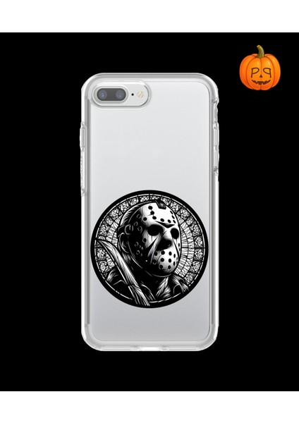 iPhone 7 Plus Uyumlu Şeffaf Kılıf Horror 5 Tasarımlı