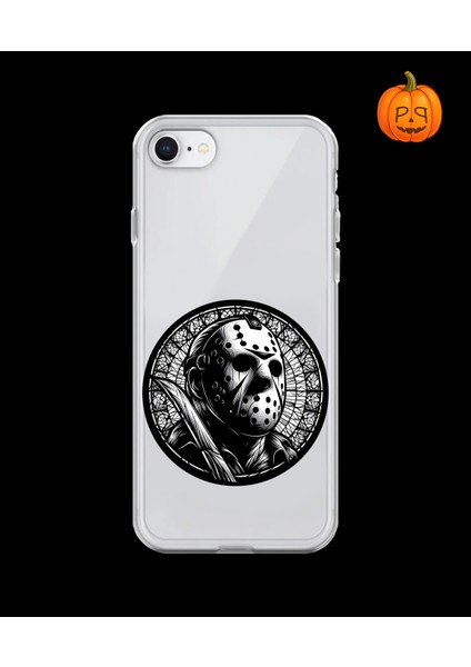 iPhone 8 Uyumlu Şeffaf Kılıf Horror 5 Tasarımlı