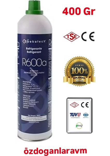 Evrensel Buzdolabı Sogutma Gaz 400 gr
