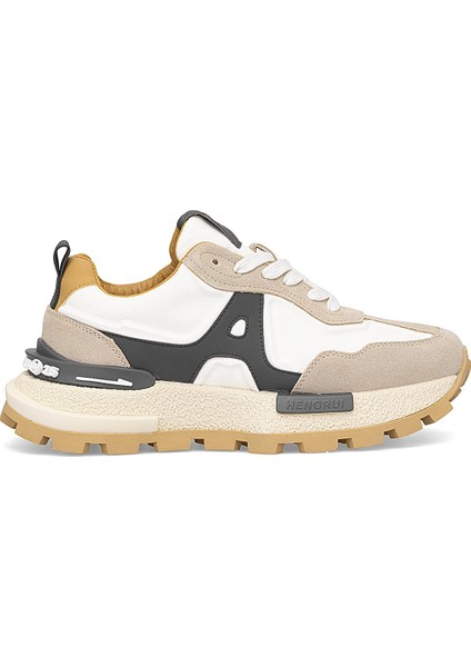 25K507 Erkek Klasik Sneaker Bej
