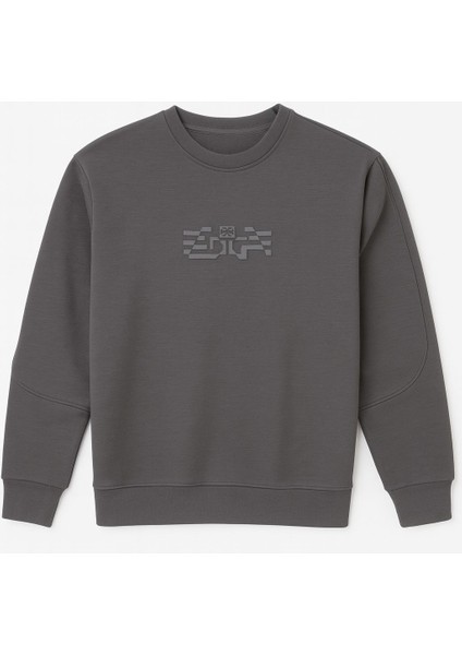 Erkek Sweatshirt Antrasit Sweatshirt Erkek Garson S-Shirt O Yaka T18EG-11305-ANTRASIT