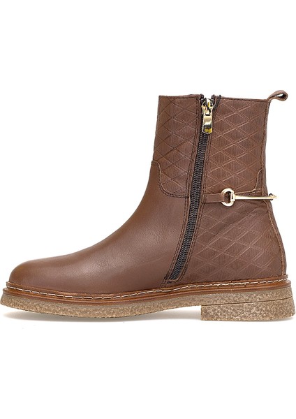 D25KB-8585 Kadın Hakiki Deri Klasik Bot Kahverengi modelleri