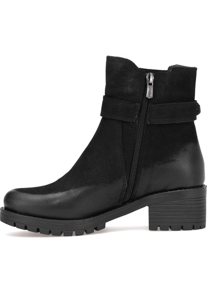 3376K Kadın Hakiki Deri Klasik Bot Siyah modelleri