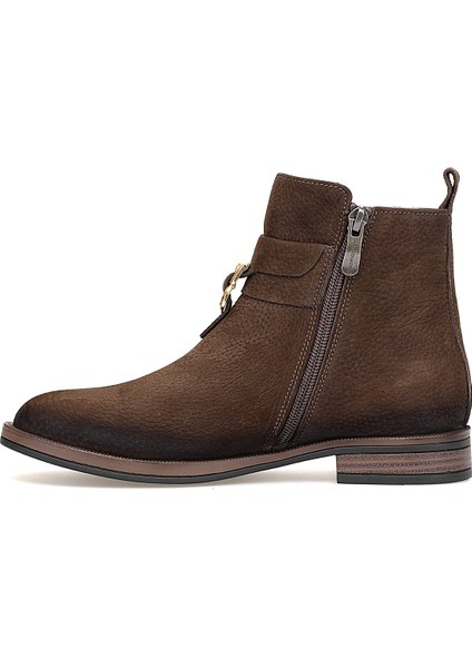 D25KB-8305 Kadın Hakiki Nubuk Deri Klasik Bot Kahverengi modelleri