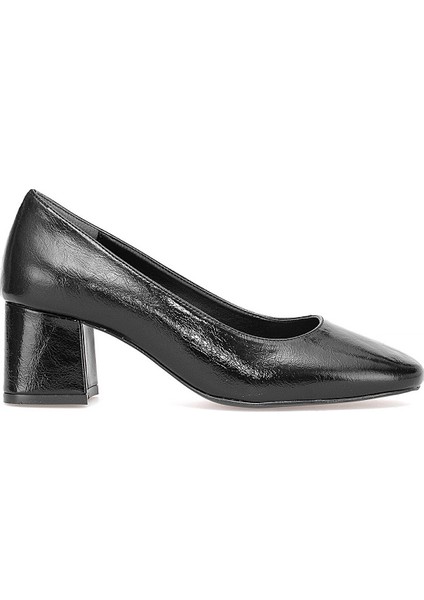 Elit PM53 K508-1 Kadın Klasik Topuklu Ayakkabı Siyah