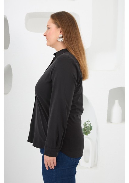 Büyük Beden Gömlek Siyah fiyatları