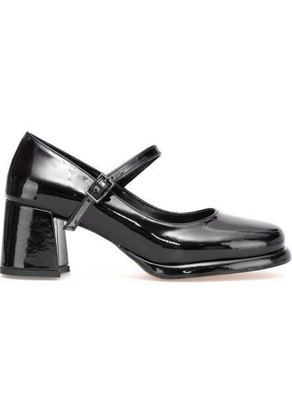 Elit PM559 K100 Kadın Klasik Topuklu Ayakkabı Siyah