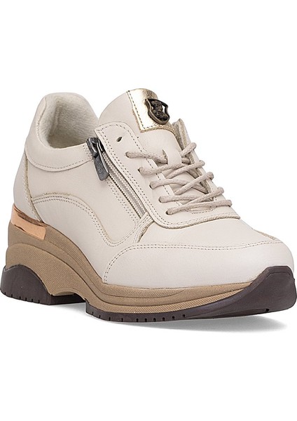 2313081K Kadın Hakiki Deri Dolgu Topuk Ayakkabı Bej fiyatları