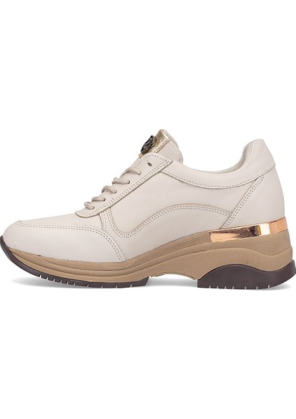 2313081K Kadın Hakiki Deri Dolgu Topuk Ayakkabı Bej modelleri