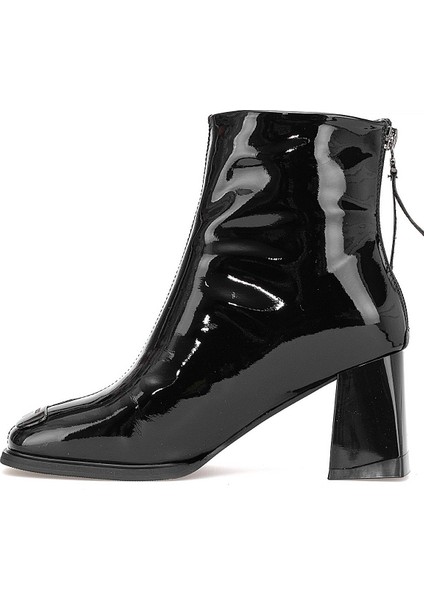 25K415-1 Kadın Hakiki Deri Topuklu Bot Siyah modelleri