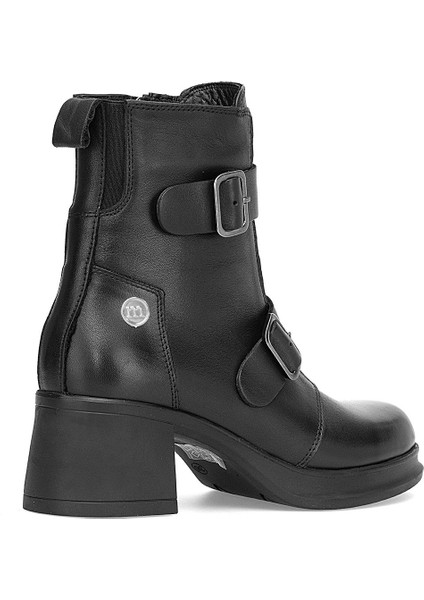 D25KB-8570 Kadın Hakiki Deri Topuklu Bot Siyah fırsatları