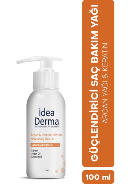Idea Derma Argan ve Keratin Besleyici Saç Bakım Yağı 100 ml
