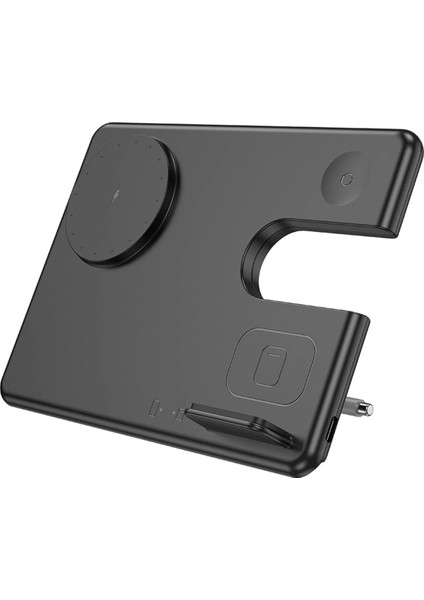 Hoco. Cq1 3in1 15W Manyetik Masaüstü Kablosuz Şarj Standı - Siyah modelleri