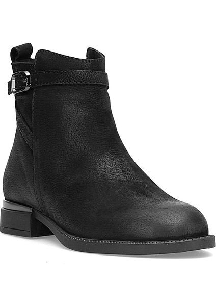 D25KB-8380 Kadın Hakiki Nubuk Deri Topuklu Bot Siyah fiyatları