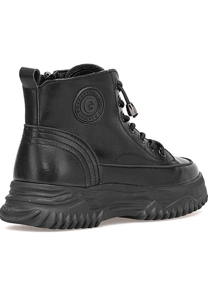 25K310-13 Kadın Hakiki Deri Sneaker Bot Siyah fırsatları