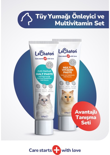 Kedi Tüy Yumağı Önleyici Malt ve Taurinli Biyotin Multivitamin Kedi Maltı