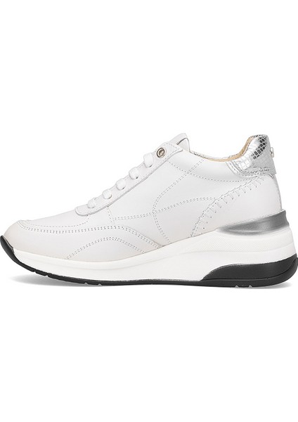 D25KA-7300 Kadın Hakiki Deri Dolgu Topuk Ayakkabı Beyaz modelleri