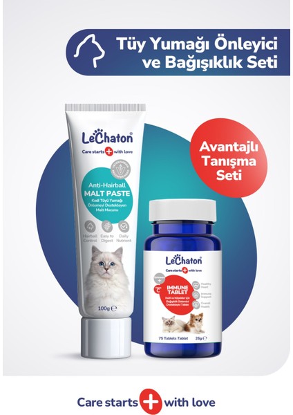 Kedi Tüy Yumağı Önleyici Malt ve Bağışıklık Sistemi Güçlendirici Tablet