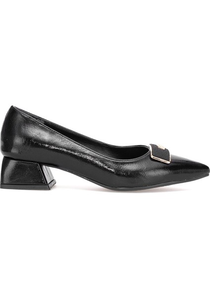 Elit PM483 K712 Kadın Klasik Topuklu Ayakkabı Siyah